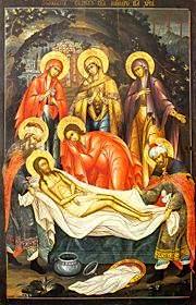 Icon of the Entombment of Christ